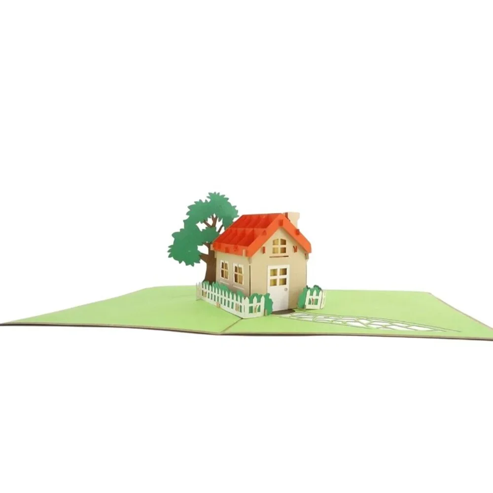 PopLife Family House 3D Pop Up Card House Warming New Home Housewarming Party